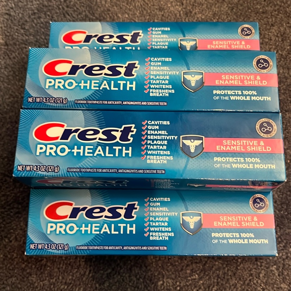 6 New Crest Toothpaste